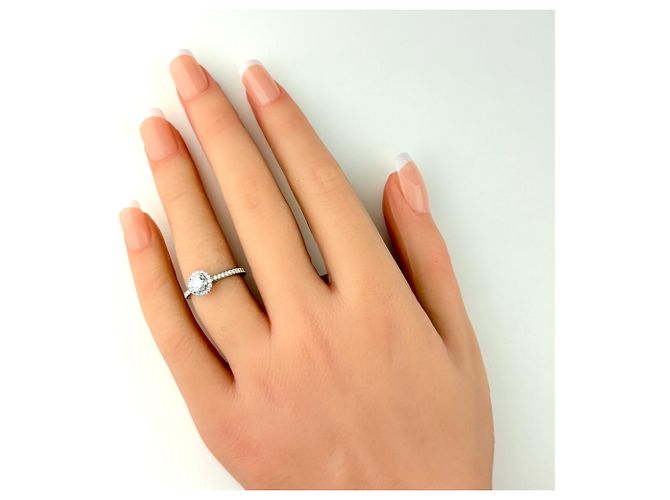 Harry Winston Mikropavé Diamantring mit Rundschliff - Ansicht 6