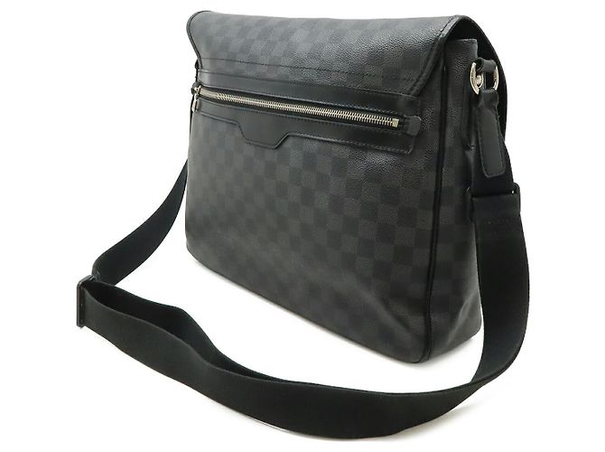 Borsa a tracolla Louis Vuitton Damier Graphite Daniel GM Nero - vista 2
