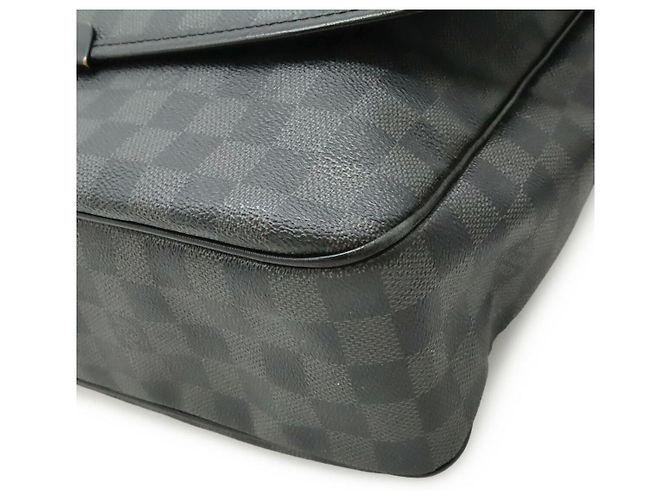 Borsa a tracolla Louis Vuitton Damier Graphite Daniel GM Nero - vista 3