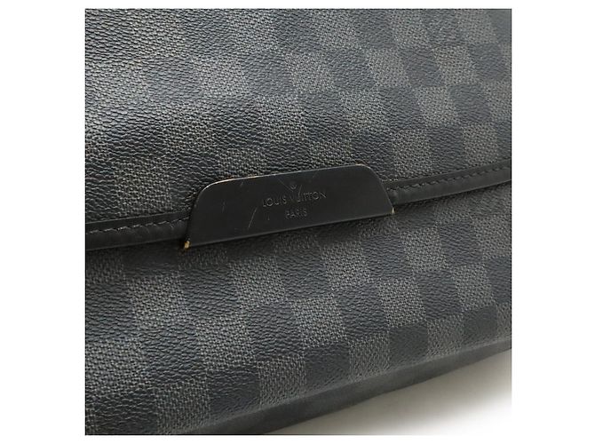 Borsa a tracolla Louis Vuitton Damier Graphite Daniel GM Nero - vista 9