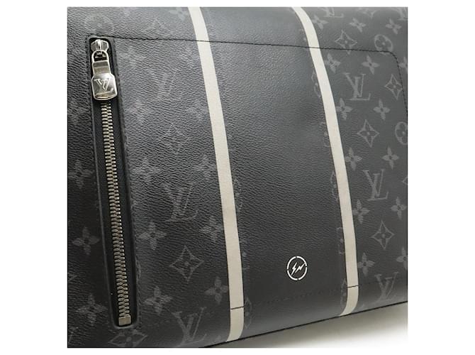 Borsa Messenger Louis Vuitton Monogram Eclipse Apollo Nero - vista 9