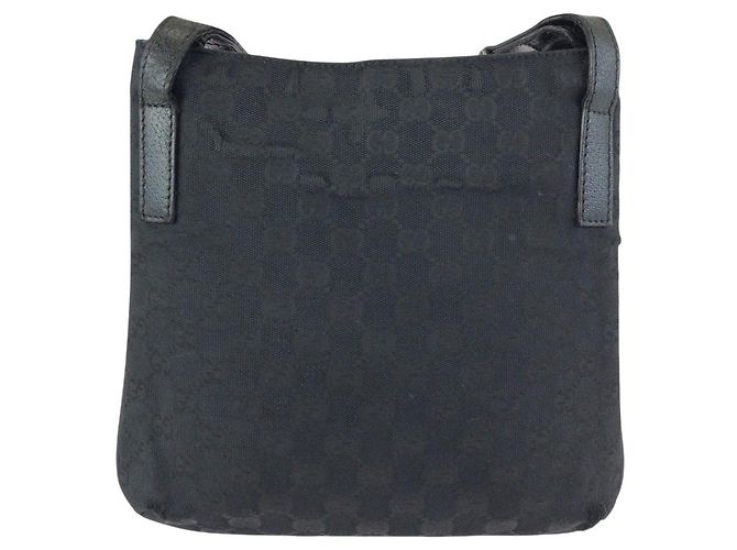 Borsa a tracolla Gucci GG Canvas e pelle Nero - vista 2