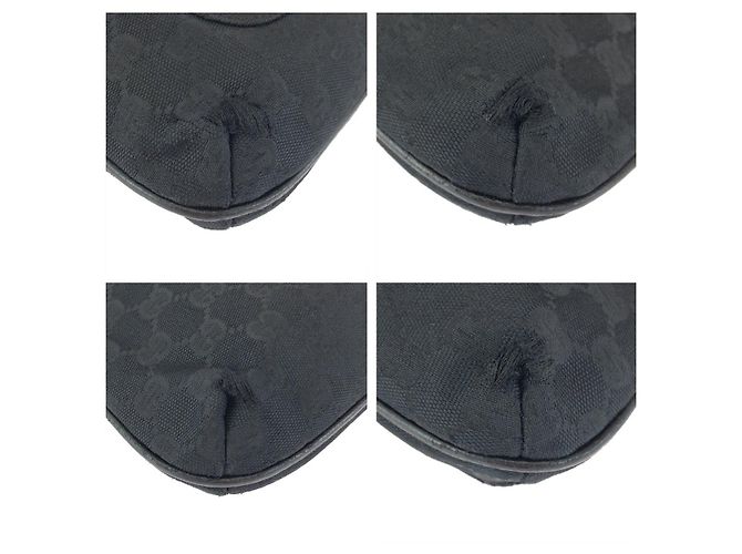 Borsa a tracolla Gucci GG Canvas e pelle Nero - vista 3