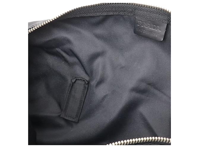 Tote Mini bolso Boston con logotipo Triangle Prada Negro - vista 9