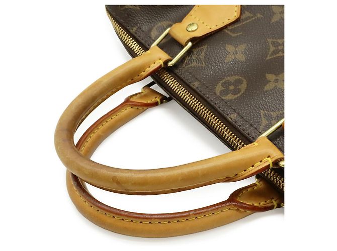 Borsa Louis Vuitton Monogram Speedy Bandouliere 30 Marrone - vista 6