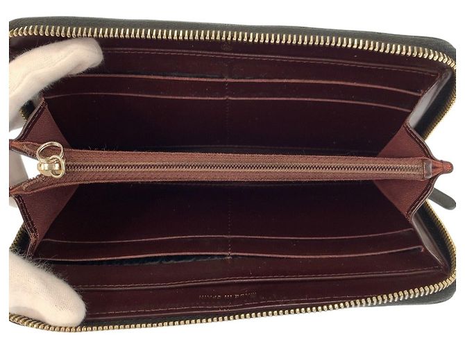 Chanel Matelasse Leder Langgeldbörse Schwarz - Ansicht 4
