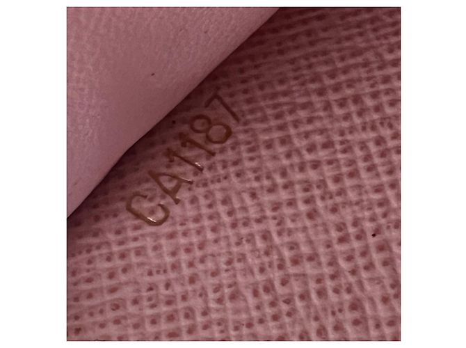 Portafoglio Louis Vuitton Clemence Monogram Rose Ballerine Marrone - vista 10