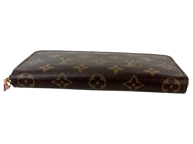 Portafoglio Louis Vuitton Clemence Monogram Rose Ballerine Marrone - vista 3