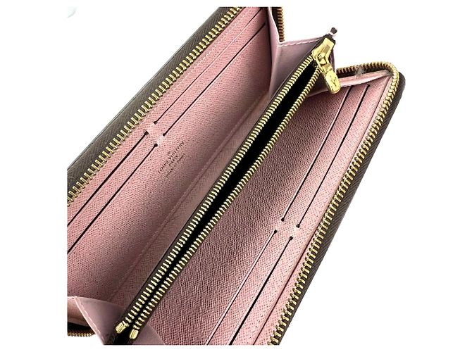 Portafoglio Louis Vuitton Clemence Monogram Rose Ballerine Marrone - vista 6