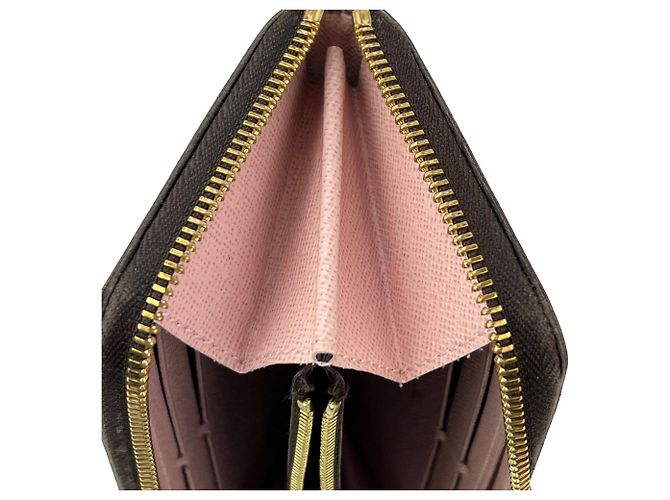 Portafoglio Louis Vuitton Clemence Monogram Rose Ballerine Marrone - vista 7