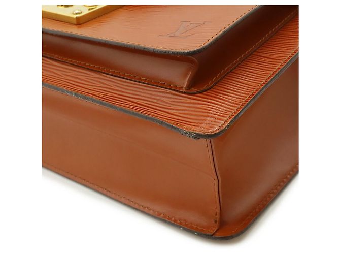 Borsa Louis Vuitton Epi Monceau Marrone - vista 3
