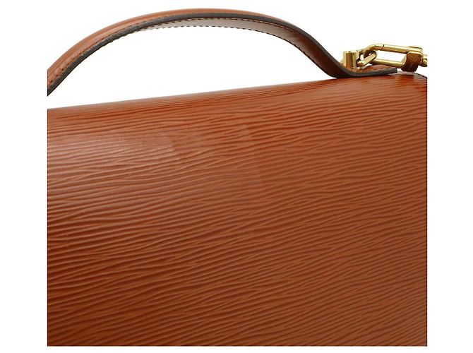 Borsa Louis Vuitton Epi Monceau Marrone - vista 8