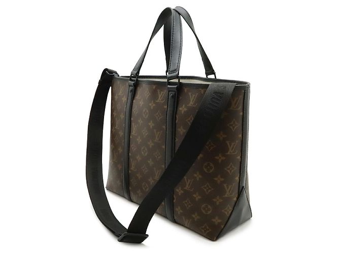 Borsa Tote Louis Vuitton Monogram Weekend PM Marrone - vista 2