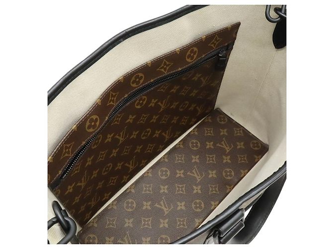 Borsa Tote Louis Vuitton Monogram Weekend PM Marrone - vista 5