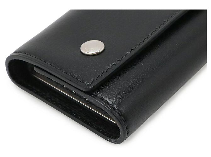 Hermès Porta-chaves Hermes em couro Box Calf 6 ganchos Preto - vista 3