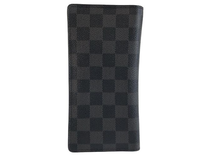 Portafoglio lungo Louis Vuitton Damier Graphite Nero - vista 2