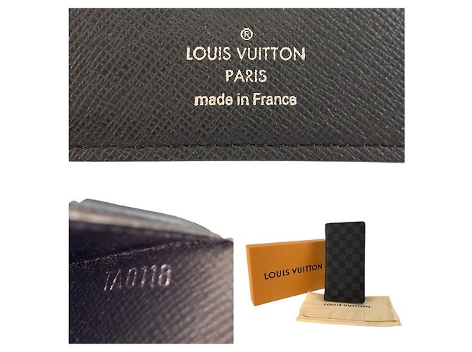 Portafoglio lungo Louis Vuitton Damier Graphite Nero - vista 3