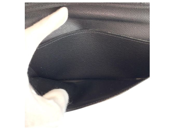 Portafoglio lungo Louis Vuitton Damier Graphite Nero - vista 5