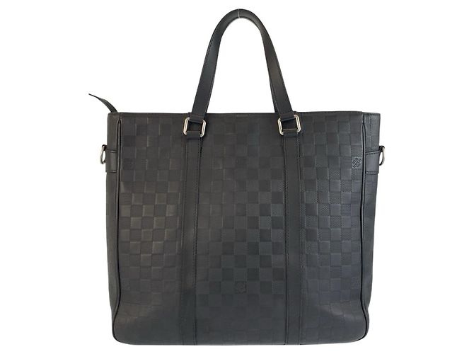 Borsa Tote Louis Vuitton Damier Infini Tadao PM Nero - vista 2