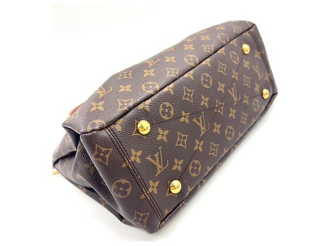 Borsa Louis Vuitton Pallas MM Monogram Marrone - vista 5