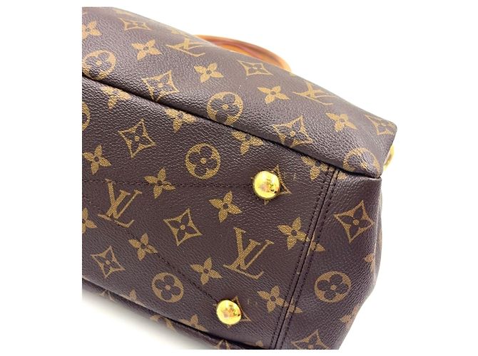 Borsa Louis Vuitton Pallas MM Monogram Marrone - vista 6