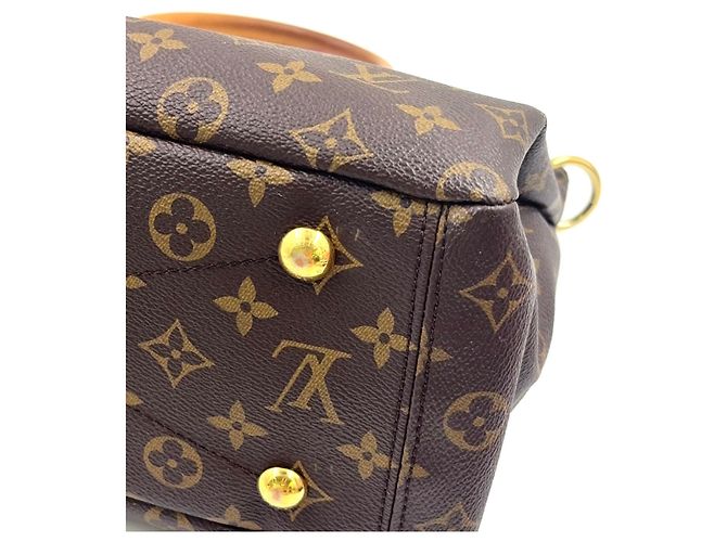 Borsa Louis Vuitton Pallas MM Monogram Marrone - vista 7