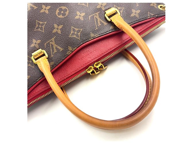 Borsa Louis Vuitton Pallas MM Monogram Marrone - vista 8