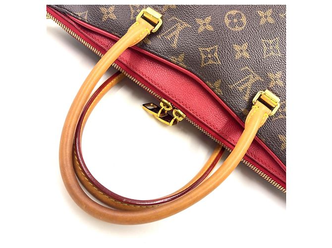 Borsa Louis Vuitton Pallas MM Monogram Marrone - vista 9