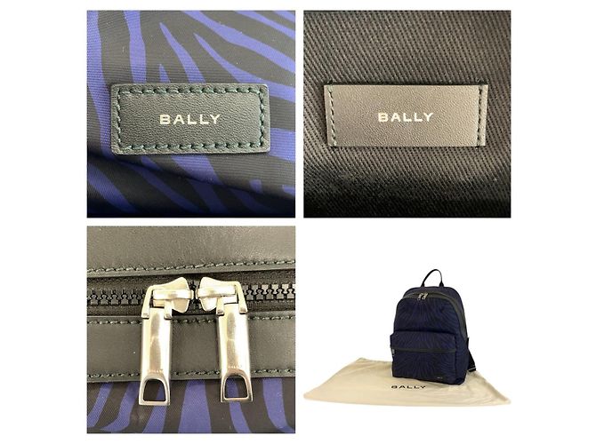 Zaino Bally Zebra Nylon Blu - vista 3