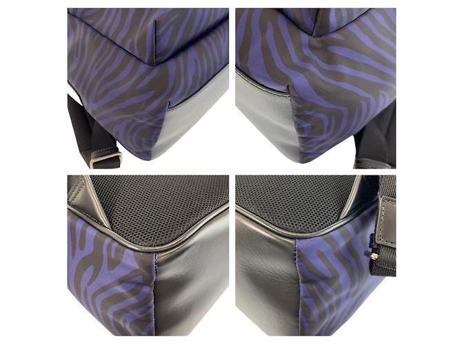Zaino Bally Zebra Nylon Blu - vista 4