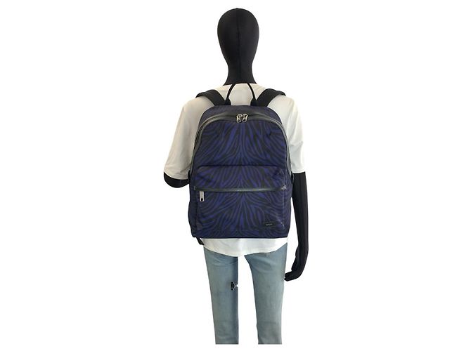 Zaino Bally Zebra Nylon Blu - vista 6