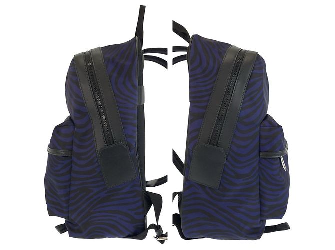 Zaino Bally Zebra Nylon Blu - vista 7