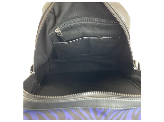 Zaino Bally Zebra Nylon Blu - vista 8