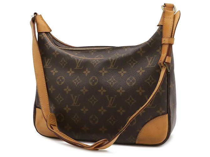 Bolso de hombro Louis Vuitton Monogram Boulogne Castaño - vista 2