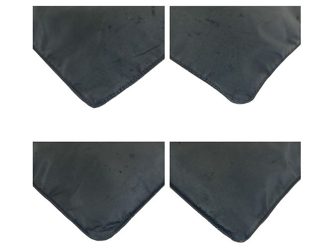 Borsa a tracolla in nylon Tessuto con logo triangle Prada Nero - vista 3