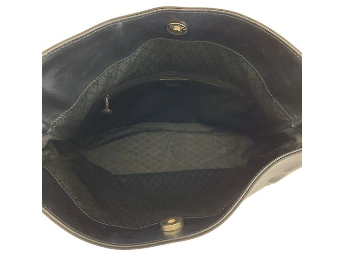 Bamboo Bolso de hombro de nailon y cuero con detalle de bambú Gucci Negro - vista 9