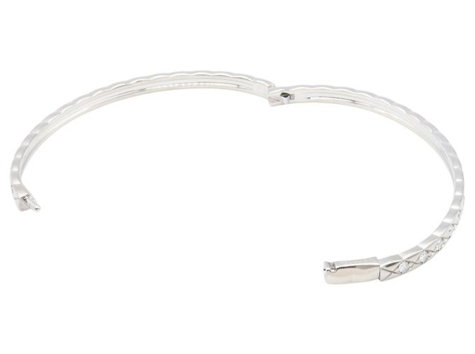 Bracciale Chanel Coco Crush Diamond K18WG Argento Metallico - vista 5