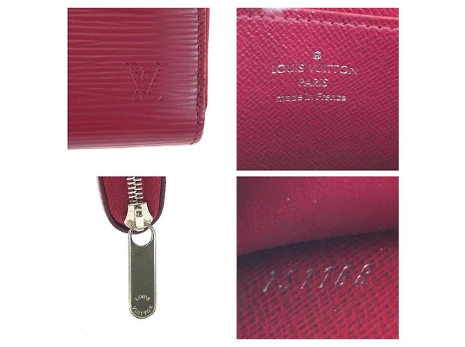 Monedero Zippy de piel Louis Vuitton Rosa - vista 5