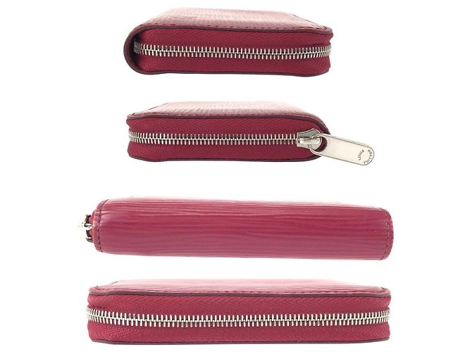 Monedero Zippy de piel Louis Vuitton Rosa - vista 9