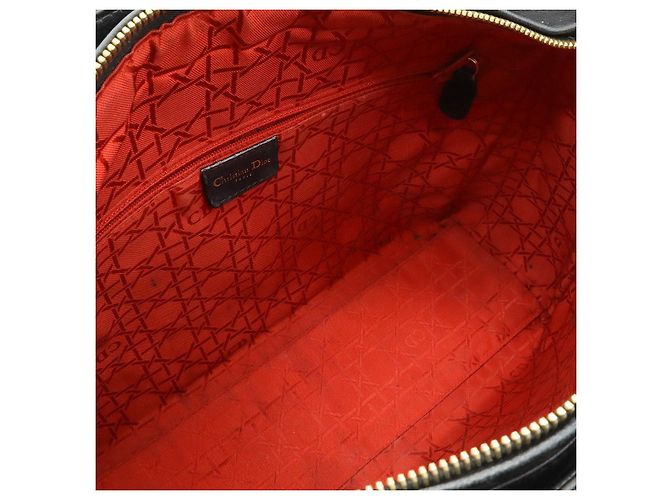 Dior Lady Dior Large Handtasche aus Cannage-Leder Schwarz - Ansicht 6