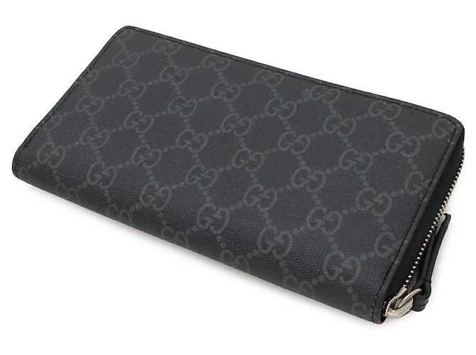 Portafoglio con zip Gucci GG Supreme Wolf Grigio - vista 2
