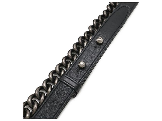 Borsa Chanel Boy Matelasse in agnello con catena Nero - vista 4