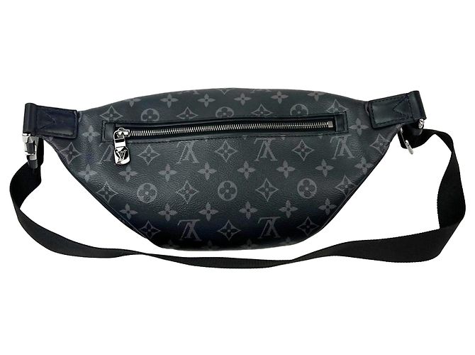 Borsa a tracolla Louis Vuitton Monogram Eclipse Discovery Bumbag Nero - vista 2
