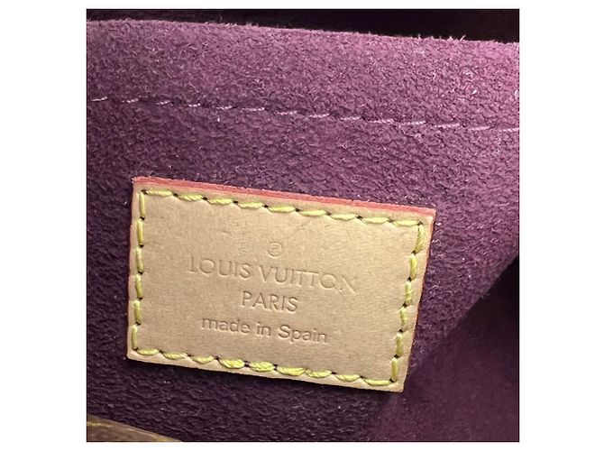 Borsa a Spalla Louis Vuitton Montaigne MM Monogram Marrone - vista 10