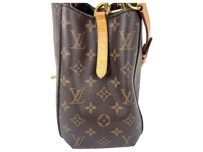 Borsa a Spalla Louis Vuitton Montaigne MM Monogram Marrone - vista 5