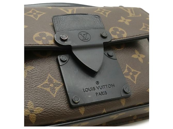 Borsa a tracolla Louis Vuitton Monogram S Lock Nero - vista 9
