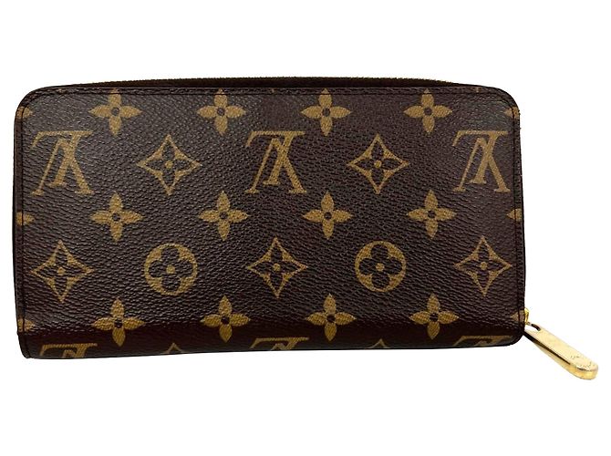 Portafoglio Clutch Louis Vuitton Zippy Monogram Leather Fuchsia Ebay Live Marrone - vista 2