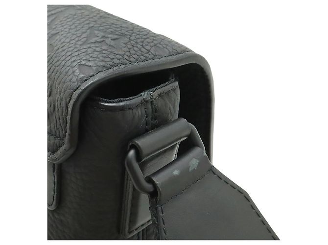 Borsa Messenger Louis Vuitton Monogram Taurillon S Cape Nero - vista 7