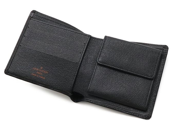 Portafoglio in pelle Epi Louis Vuitton Nero - vista 4