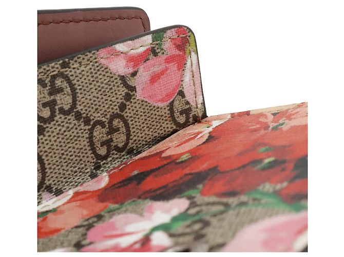 Borsa Super Mini Gucci Dionysus GG Blooms Beige Rosa Marrone - vista 9